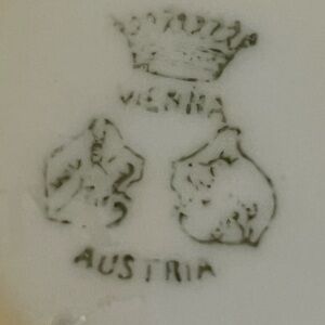 Antique Porcelain Trinket Dish with Austria and Vienna Marks